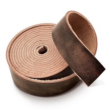 Genuine Full Grain Leather Strip 1 Inch Wide x 79 Inches Long 2.2mm Thick Oil