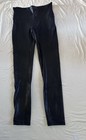 Spanx Leggings Faux Leather Side Pockets and Trim Size Large — photo 3