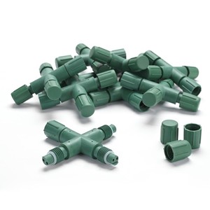 DELight IP65 Waterproof Wire Connectors 3 Way T-Shape for Outdoor Lights 10Pcs