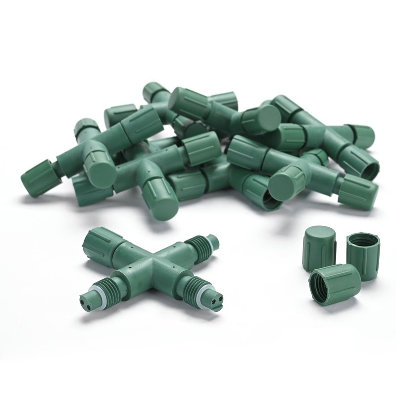 DELight IP65 Waterproof Wire Connectors 3 Way T-Shape for Outdoor Lights 10Pcs