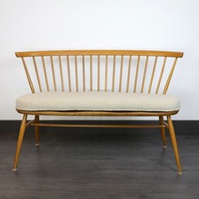 Bouclé Replacement Cushion for Ercol  450 Love Seat Bench  in Latte Boucle