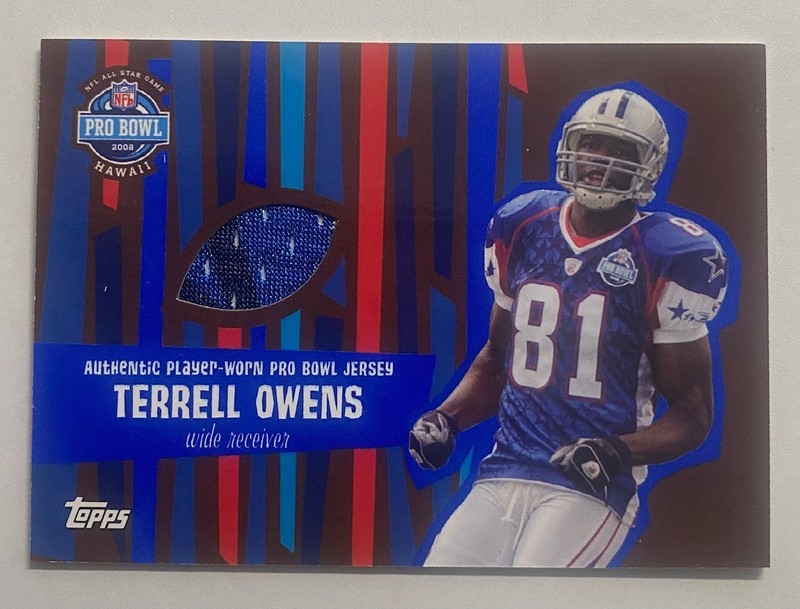 2008 Topps Pro Bowl Jerseys game Used Jersey #APR-TO Terrell Owens