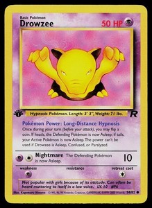 Drowzee 54/82 Team Rocket 1st Edition Common