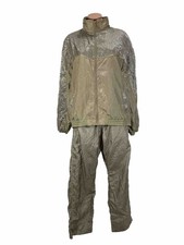 VTG 80s Active Frontier Sport Tracksuit M/L Gold Metallic Jogger Windbreaker Set