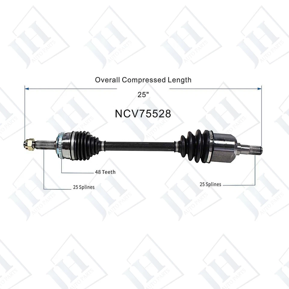 OE Front Pair Left Right CV Axle Shaft Set For 2006-2011 Hyundai Accent FWD Auto Foto 2 de 4