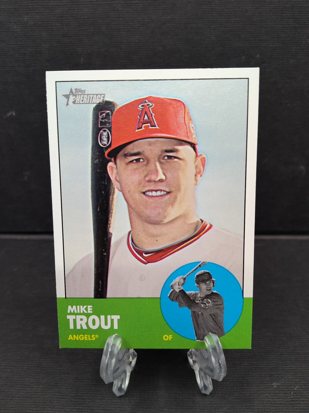 Mike Trout 2012 Topps Heritage  #207 Los Angeles Angels Rookie RC