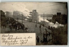 13482942 - 2000 Hamburg Giant Fire in Hafenstrasse No Postcard Hamburg