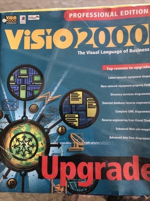 Visio 2000 Professional Upgrade New Standard  Visual Graphical Software Sealed
