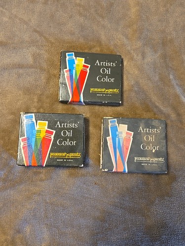 Vintage Permanent Pigments Assorted Oil Color Paint (11 Tubes) 1.25 Oz./.32 Oz