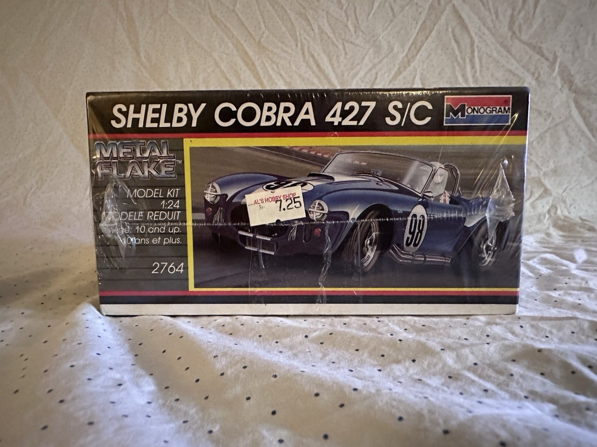 Monogram Shelby Cobra 427 S/C Metal Flake 1/24 Model Kit #2764
