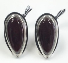 Hot Rod Tear Drop Taillights W Red Glass Lens Pair - Fits Ford 1938-39