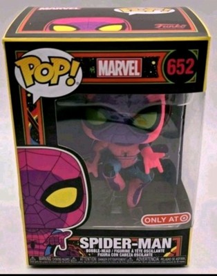 Funko POP! Marvel Spider-Man #652 Black light Target Exclusive! #2 New 