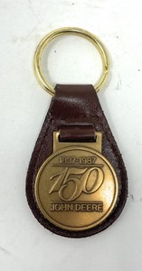 Vintage 1987 Steel Plow 150th Anniversary Advertising Keychain