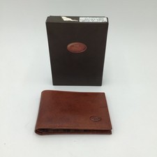 Portafoglio da uomo in pelle marrone The Bridge vintage 1990 nuovo Made in Italy