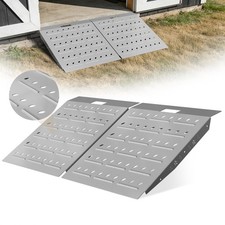 29" x 48" Shed Ramps 1800 LB Capacity Alloy Loading Dock Ramp for Garages, Barns