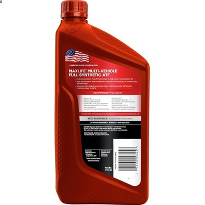 Multi-Vehicle ATF Full Synthetic Automatic Transmission Fluid 1 Quart