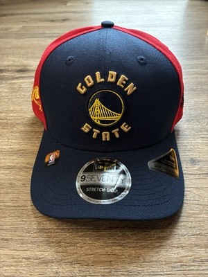New Era NBA Golden State Warriors 9Seventy Stretch Snapback Hat Cap Blue Red NWT