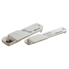 Adjust-A-Teaspoon And Adjust-A-Tablespoon Set, Plastic, 2-Piece, White,9 x 3....