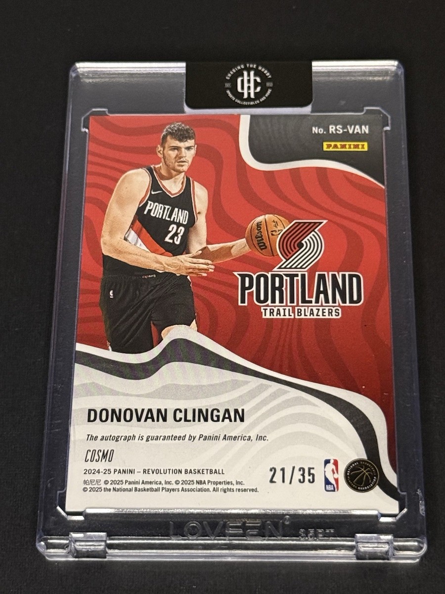 ジャージナンバー 2020-21 Panini クルトワ 直筆サインカード Panini Revolution Signatures Donovan Clingan Cosmo Auto RC #RS-68