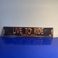 Harley-Davidson Live To Ride Punta Cana Tin Sign Man Cave
