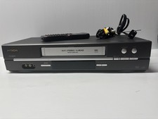 Hitachi VCR VHS Player Recorder 4-Head Hi-Fi Stereo w/ Remote Works Well VTFX665