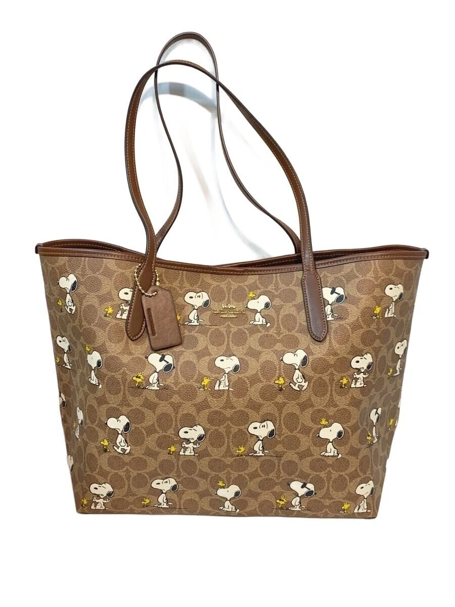 Coach Snoopy Zip Leather Exterior Bags & Handbags for Women for