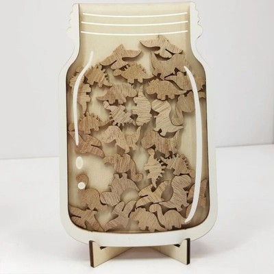 Kinder Belohnungsglas Holz mit Token Personalisierung Verhaltensmodell