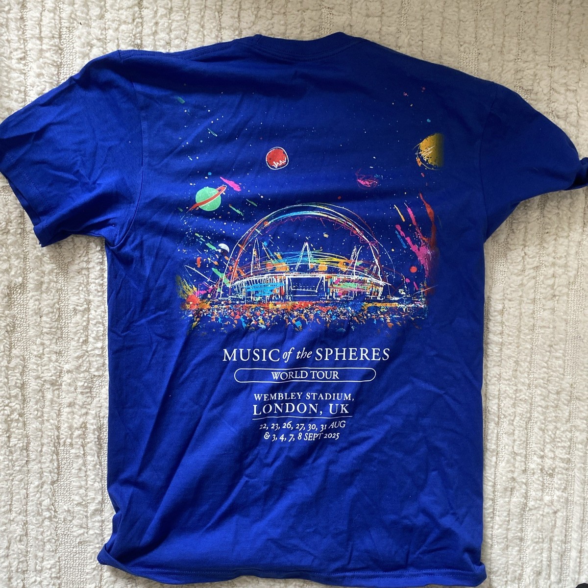 Official Coldplay Music of The Spheres World Tour 2025 T-shirt