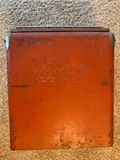 Vintage Coca-Cola -  Metal Ice Chest - Cooler Original - Patina