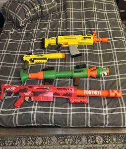 Fortnite Nerf Blaster Bundle SCAR, Heavy, Bazooka & Silenced Dart Guns Tested