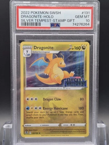 Dragonite Silver Tempest Stamped Promo PSA 10 Pokemon Trading Card Sword&Shield
