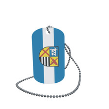 Dog Tag Flag Kirchheim near Munich Dog Tag Aluminium 30 x 50 mm