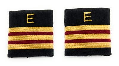 Epaulette Flugzeugingenieure 3x1/4 goldkastanienbraun mit E R1065