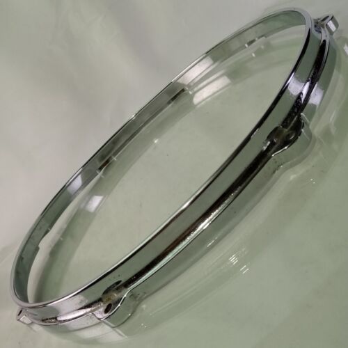 Boosey&Hawkes Ajax 14" 8Lug Die-Cast Floor Tom/Snare Drum Batter Rim/Hoop Chrome - Picture 3 of 8