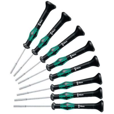 Wera 05345278001 Precision Nut Driver Set,8 Pieces,Metric