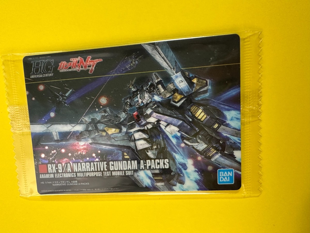 RX-9/A NARRATIVE GUNDAM A-PACKS 216 GUNDAM Wafer Card BANDAI Very