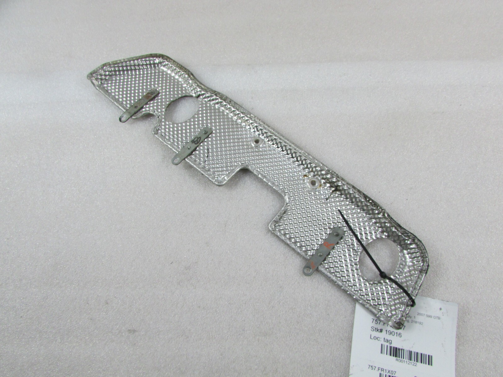 Ferrari 599 GTB, RH, Right Upper Intake Manifold Heat Shield, Used, P/N 218192