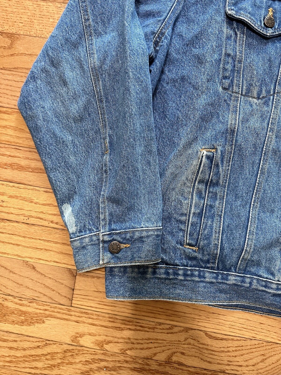 Three Rivers デニムジャケット XL Vtg Three Rivers 3XL Authentic Denim Varsity Jean Jacket Tan
