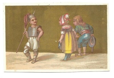 Soldat - Paar -- Chromo - Handelskarte