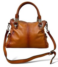 S-zone Genuine Leather Handbag Shoulder Bag Satchel Tote W/detachable Strap