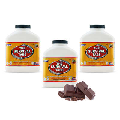Survival tabs 540 tablets of ultimate emergency food delicious chocolate flavor