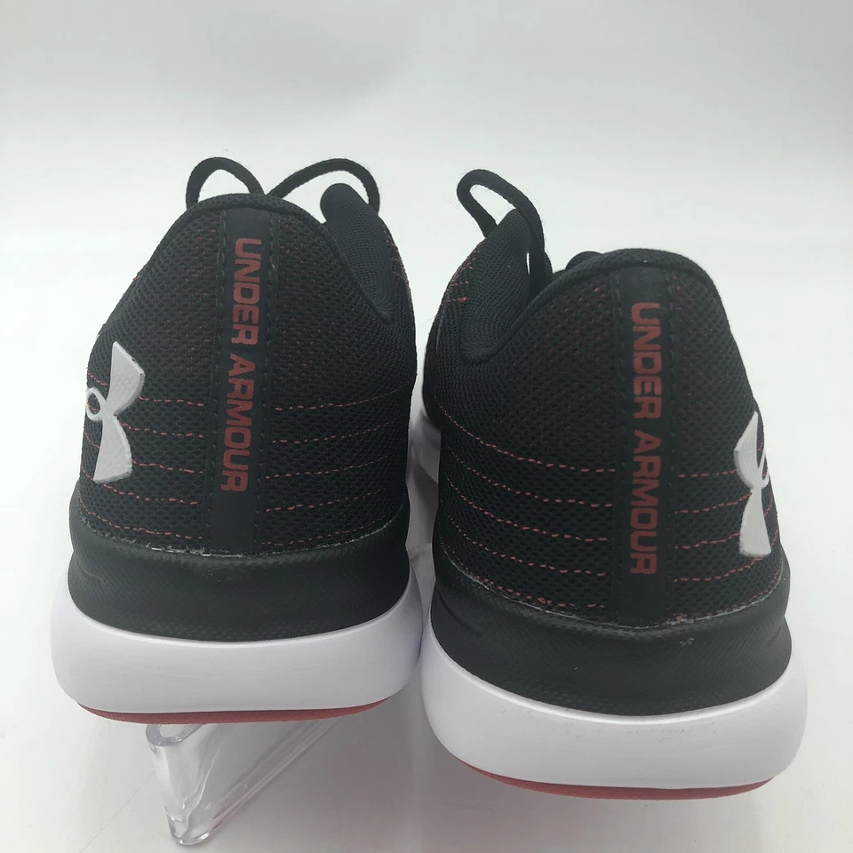 Zapatos para correr y correr Under Armour para hombre negros/rojos talla 12 Foto 4 de 4