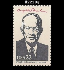USA4 #2219g MNH 34rd Dwight D. Eisenhower