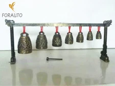 14.9" Meditation Gong with 7 Ornate Bell with Dragon Design Musical Instrument