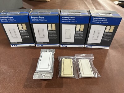 4x New Eaton WACD-C2-BX-LW ACCESSORY Dimmer Switch Wi-Fi White Almond Ivory