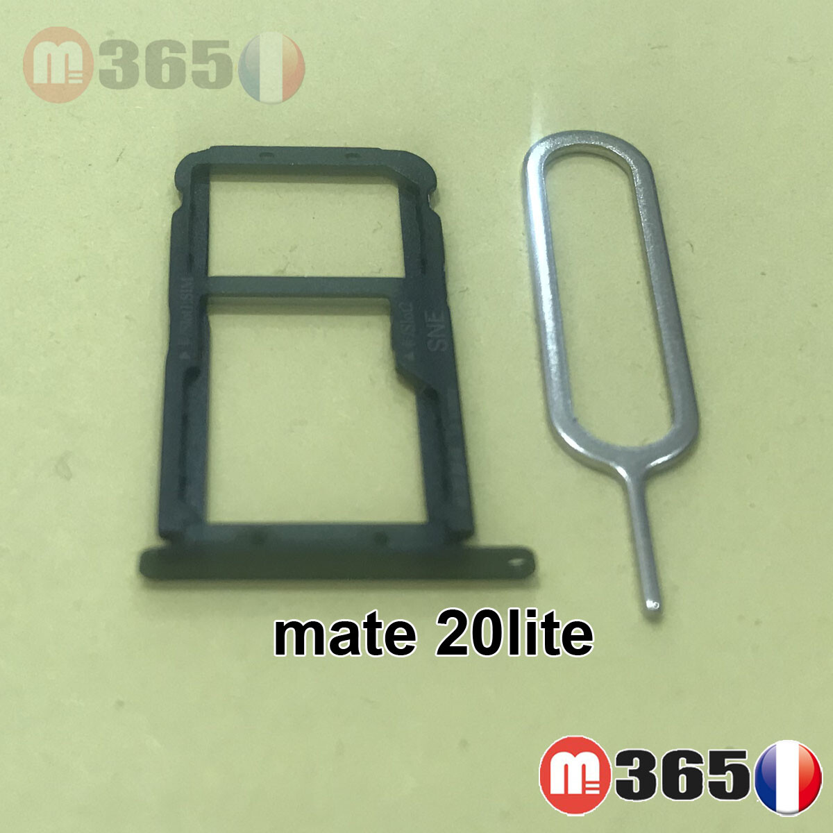 Tiroir Porte-carte SIM (caddy) Pour Huawei Mate 20, Mate 20 Pro, Mate 20 Lite - Noir