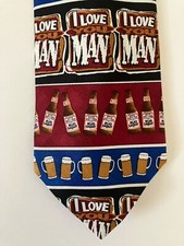 Genuine Collection Budweiser Bud Light Men's Necktie Tie Polyester Love You Man