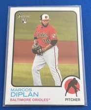 2022 Topps Heritage High Number #617 Marcos Diplan RC Baltimore Orioles