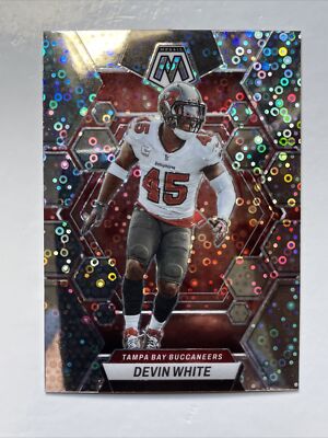 2023 Panini Mosaic No Huddle Prizm-DEVIN WHITE Silver Disco Tampa Bay #231