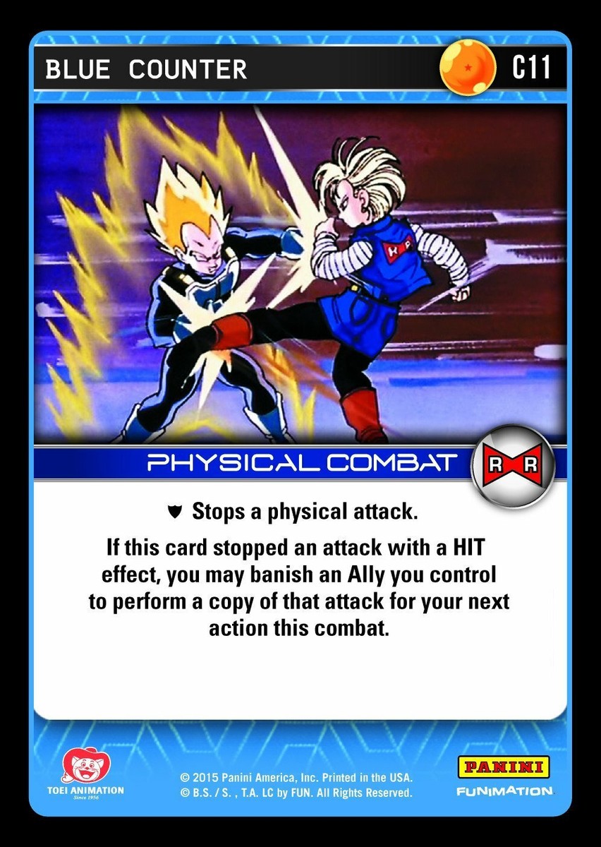 DBZ Dragon Ball Z TCG Card Panini Evolution C11 Blue Counter